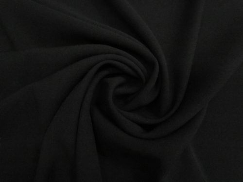 Stretch Lightweight Crepe - Night Sky Black #15825