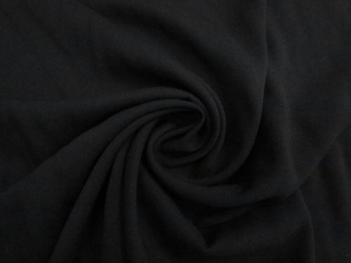 Satin Back Crepe- Jet Black #15827