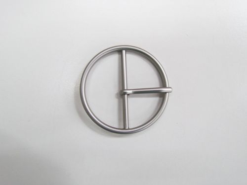 45mm Round Buckle- Brushed Silver- RW763