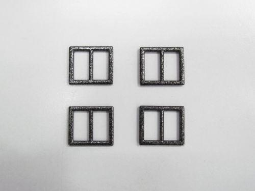 15mm Metallic Sliders- 4 Pack- Gunmetal- RW769