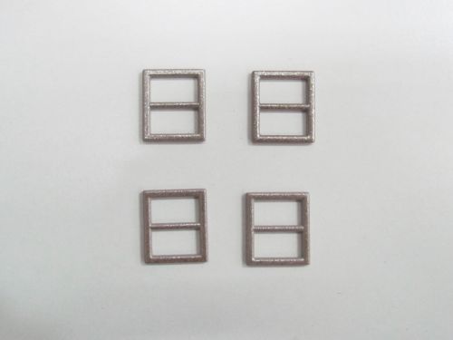 15mm Metallic Sliders- 4 Pack- Silver- RW777