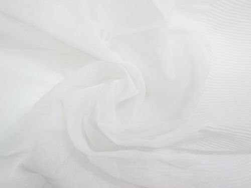 Border Pleated Organdy- Snow White #15841