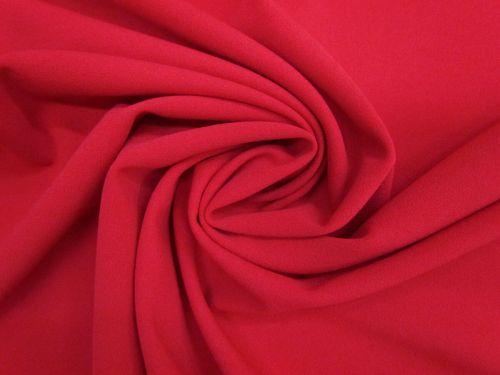 1.4m Final Remnant Piece- Scuba Crepe- Lipstick Red #13818