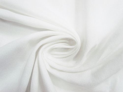 2.4m Final Remnant Piece- Cotton Barkweave Suiting- Snow White #14165