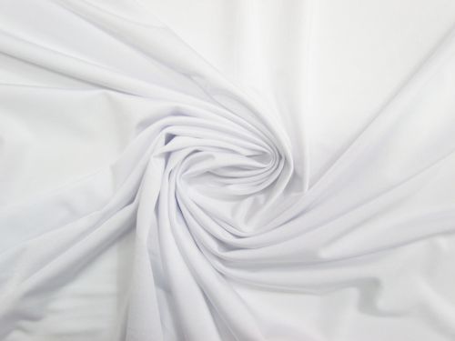 Shiny Spandex Jersey- Crisp White #15887