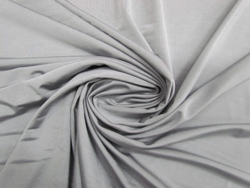 Shiny Spandex Jersey- Silver Grey #15889