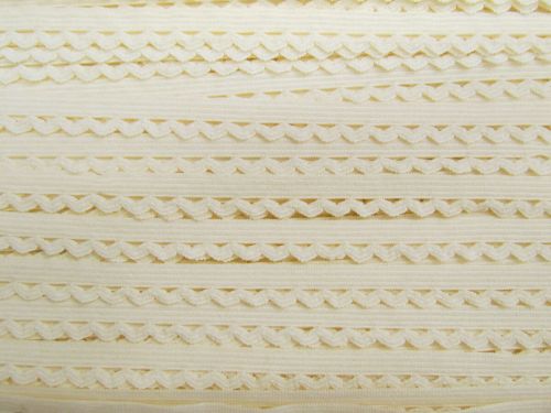 10mm Picot Lingerie Elastic- Vintage Cream #T1538