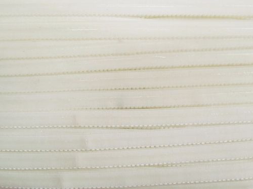 12mm Silicone Grip Elastic- Star Ivory #T1539
