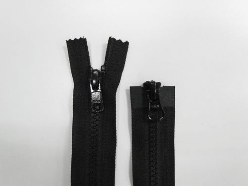 74cm YKK Chunky Open End 2 Slider Zip- Black- TRW354