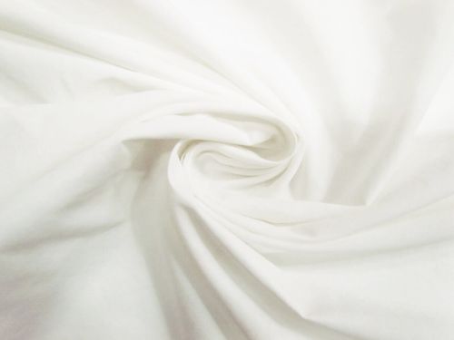 90cm Final Remnant Piece- Water Resistant Peachskin Cotton Blend- Cloud White #15333