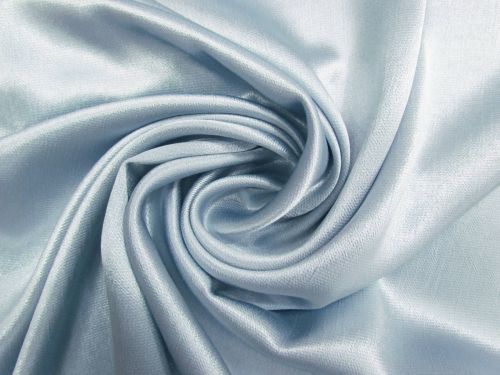 Textured Viscose Satin- Mist Blue #15996