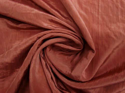 Crinkle Satin Chiffon- Muted Paprika #15997