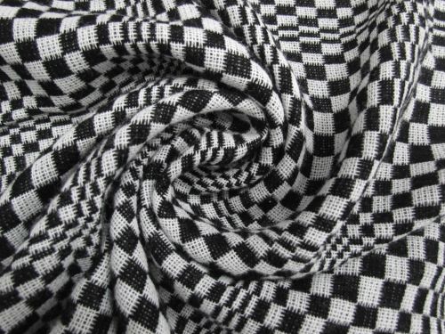 Checkered Illusion Jacquard Suiting #16027