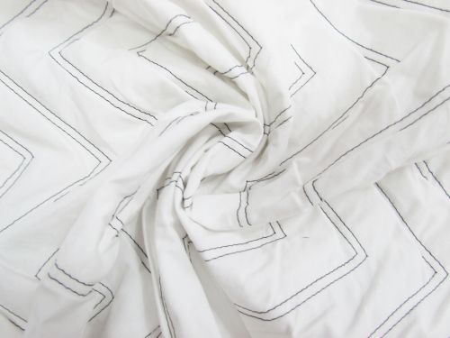 Arrow Flight Water Resistant Quilted Nylon- White #16050