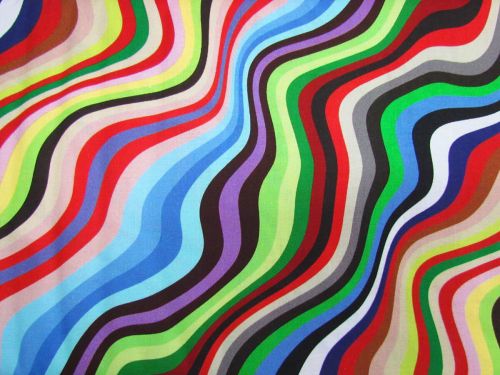 40cm Final Remnant Piece- Devonstone Collection- Building Block- Stripes- Pauline Wavy