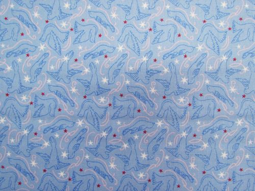 Liberty Cotton- The Merry And Bright Collection- Dove Star- B