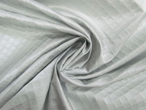 Bubble Wrap Embossed Nylon- Silver Grey #16100
