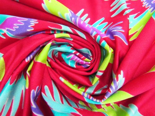 1.7m Final Remnant Piece- Birds Of A Feather Shiny Spandex #10170