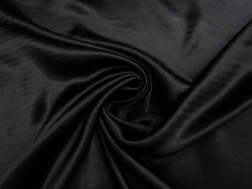 Silk Charmeuse Satin- Black Rose #16142