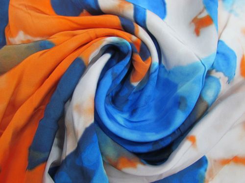 Koi Pond Tie Dye Viscose #16147