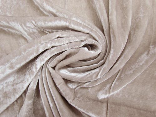 Silk Rayon Velvet- Mushroom Grey #16153