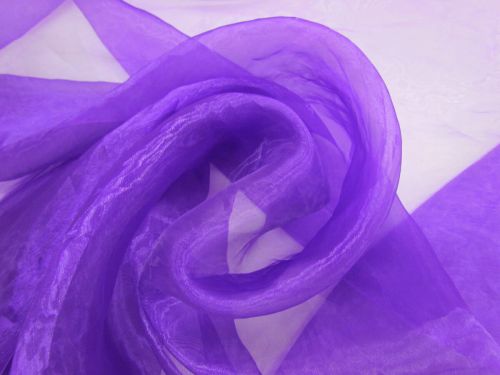 80cm Final Remnant Piece- Glass Organza- Purple