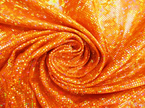 40cm Final Remnant Piece- Shattered Glass Spandex- Orange