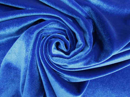 2way Stretch Velvet- Royal