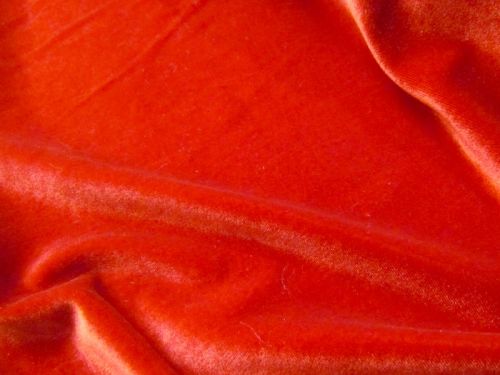 2way Stretch Velvet- Red