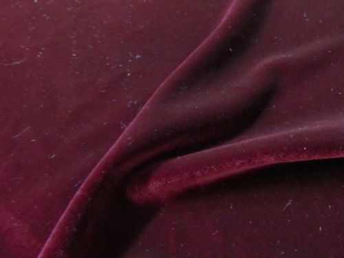 2way Stretch Velvet- Burgundy