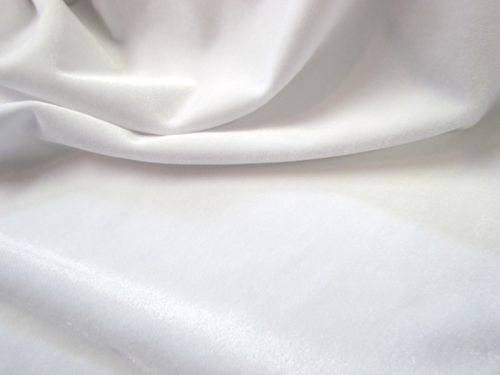 2way Stretch Velvet- White