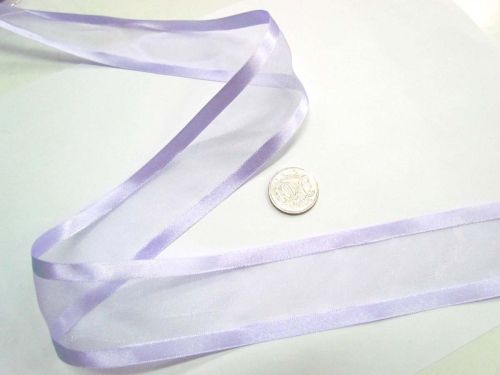 Satin Edge Ribbon 38mm- Lavender