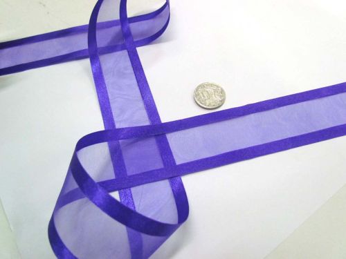 Satin Edge Ribbon 38mm- Purple