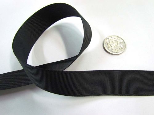 Grosgrain Ribbon 22mm- Black