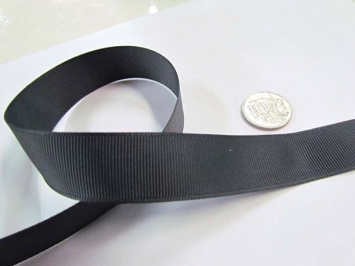 Grosgrain Ribbon 22mm- Charcoal