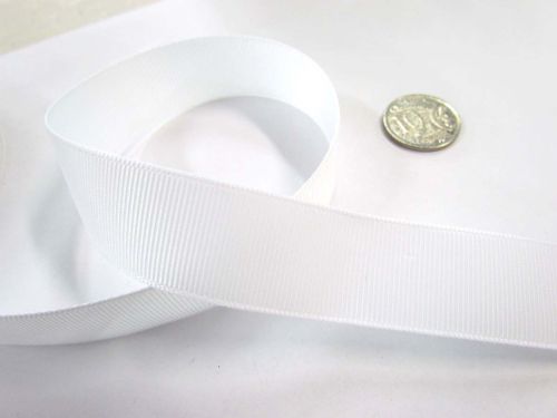 Grosgrain Ribbon 22mm- White