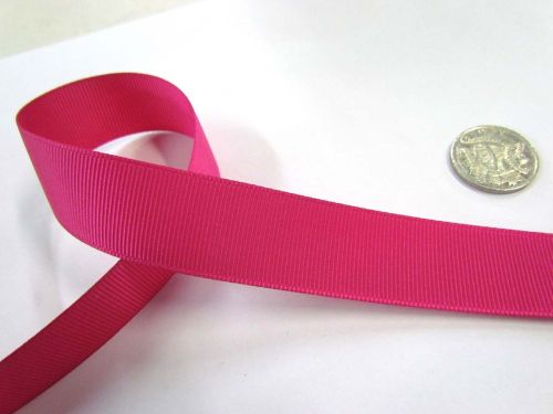 Grosgrain Ribbon 22mm- Azalea