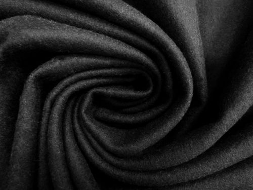 Felted Wool Coating- Mysterious Black #10847