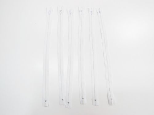 40cm Creamy White- Dress Zipper Bundle- TRW55- 6 Pack
