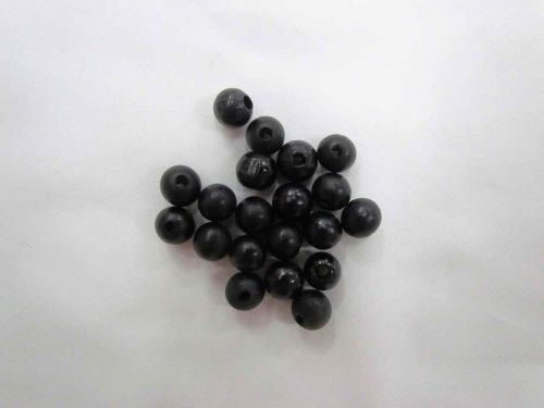 Black Wooden Beads- Pack of 20- RW137