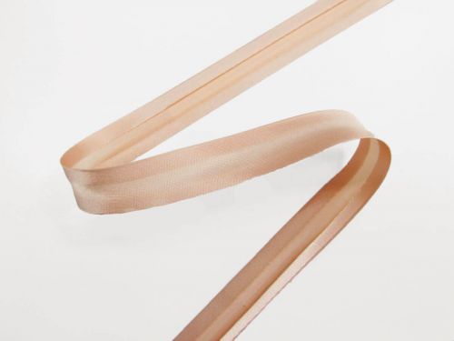 Great value 15mm Satin Bias Binding- Peach Beige #T311 available to order online Australia