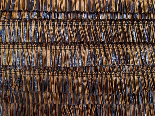 Great value 32mm Stretch Raffia Fringe Trim- Brown And Black #T333 available to order online Australia