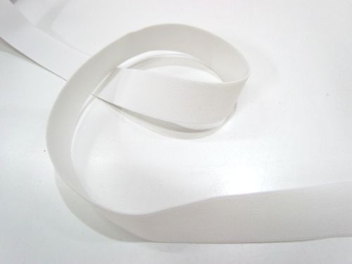 25mm High Density Elastic- White