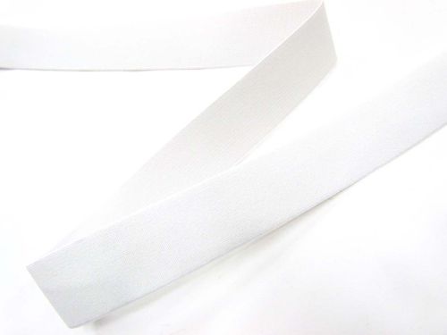 32mm High Density Elastic- White