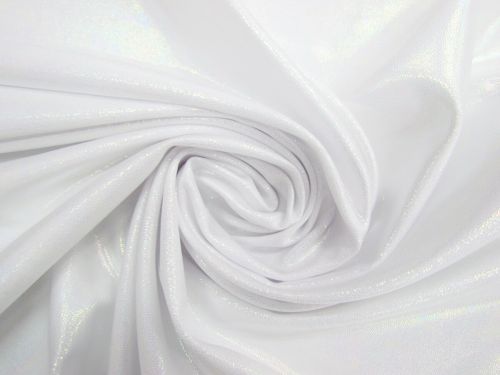 Fog Finish Spandex- Pearl White