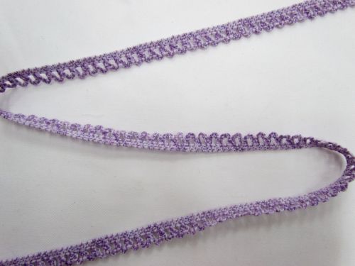 Baby Ripple Scallop Stretch Trim- Purple