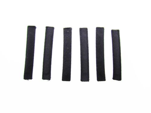 Covered Plastic Boning Pieces- 6.5cm Black RW224- Pack of 6