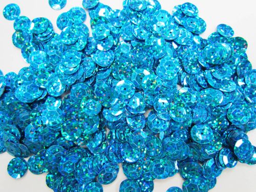 24gm Sequin Pack- Holographic Blue- 10mm #034