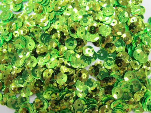 24gm Sequin Pack- Lime Green- 6mm #039