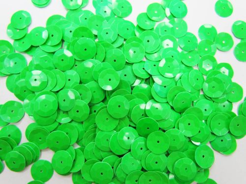 24gm Sequin Pack- Fluro Green- 10mm #040